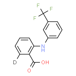 ChemSpider 2D Image | 2-{[3-(Trifluoromethyl)phenyl]amino}(6-~2~H)benzoic acid | C14H9DF3NO2