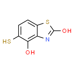 ChemSpider 2D Image | 4-Hydroxy-5-sulfanyl-1,3-benzothiazol-2(3H)-one | C7H5NO2S2