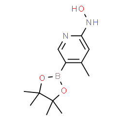 ChemSpider 2D Image | N-Hydroxy-4-methyl-5-(4,4,5,5-tetramethyl-1,3,2-dioxaborolan-2-yl)-2-pyridinamine | C12H19BN2O3