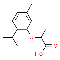 ChemSpider 2D Image | 2-(2-Isopropyl-5-methylphenoxy)propanoic acid | C13H18O3