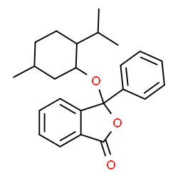 ChemSpider 2D Image | 3-((2-Isopropyl-5-methylcyclohexyl)oxy)-3-phenyl-2-benzofuran-1(3H)-one | C24H28O3