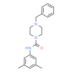 ChemSpider 2D Image | 4-Benzyl-N-(3,5-dimethylphenyl)-1-piperazinecarboxamide | C20H25N3O
