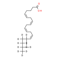 ChemSpider 2D Image | Arachidonic Acid-d11 | C20H21D11O2