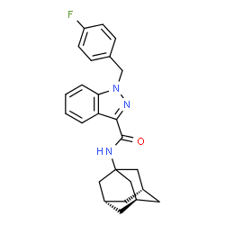 ChemSpider 2D Image | AKB48 N-(4-fluorobenzyl) analog | C25H26FN3O