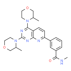 ChemSpider 2D Image | vistusertib | C25H30N6O3