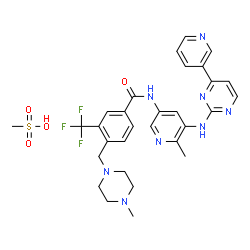 ChemSpider 2D Image | Flumatinib mesylate | C30H33F3N8O4S