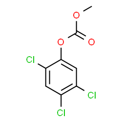 ChemSpider 2D Image | Methyl 2,4,5-trichlorophenyl carbonate | C8H5Cl3O3