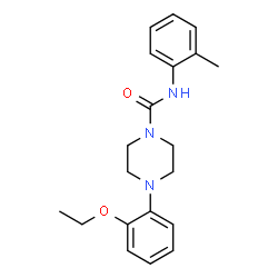ChemSpider 2D Image | 4-(2-Ethoxyphenyl)-N-(2-methylphenyl)-1-piperazinecarboxamide | C20H25N3O2