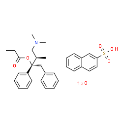 ChemSpider 2D Image | Propoxyphene napsylate monohydrate | C32H39NO6S