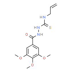 ChemSpider 2D Image | N-Allyl-2-(3,4,5-trimethoxybenzoyl)hydrazinecarbothioamide | C14H19N3O4S