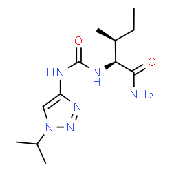 ChemSpider 2D Image | N~2~-[(1-Isopropyl-1H-1,2,3-triazol-4-yl)carbamoyl]-L-isoleucinamide | C12H22N6O2