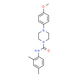 ChemSpider 2D Image | N-(2,4-Dimethylphenyl)-4-(4-methoxyphenyl)-1-piperazinecarboxamide | C20H25N3O2