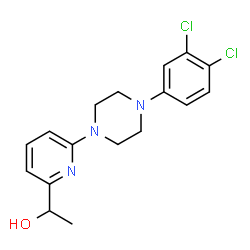 ChemSpider 2D Image | 1-{6-[4-(3,4-Dichlorophenyl)-1-piperazinyl]-2-pyridinyl}ethanol | C17H19Cl2N3O