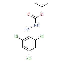 ChemSpider 2D Image | Isopropyl 2-(2,4,6-trichlorophenyl)hydrazinecarboxylate | C10H11Cl3N2O2