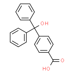 ChemSpider 2D Image | 4-(Hydroxydiphenylmethyl)benzoic acid | C20H16O3