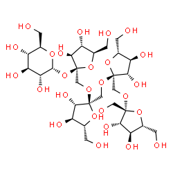 ChemSpider 2D Image | beta-D-Fructofuranosyl-(2->1)-alpha-D-fructofuranosyl-(2->1)-alpha-D-fructofuranosyl-(2->1)-beta-D-fructofuranosyl alpha-D-glucopyranoside | C30H52O26