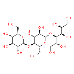 ChemSpider 2D Image | beta-D-Glucopyranosyl-(1->4)-beta-D-glucopyranosyl-(1->4)-D-glucitol | C18H34O16
