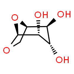 ChemSpider 2D Image | (1R,2S,3S,4R,5S)-6,8-Dioxabicyclo[3.2.1]octane-2,3,4-triol | C6H10O5