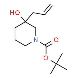 ChemSpider 2D Image | 1-Boc-3-allyl-3-hydroxypiperidine | C13H23NO3
