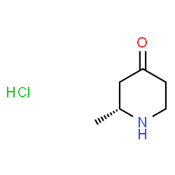 ChemSpider 2D Image | (2R)-2-Methylpiperidin-4-one hydrochloride | C6H12ClNO