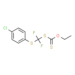 ChemSpider 2D Image | O-Ethyl-S-(4-chlorophenylthio)difluoromethyl xanthate | C10H9ClF2OS3
