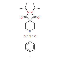 ChemSpider 2D Image | Diisopropyl 1-tosylpiperidine-4,4-dicarboxylate | C20H29NO6S