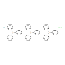 ChemSpider 2D Image | Rhodium - triphenylphosphine hydrochloride (1:3:1) | C54H46ClP3Rh