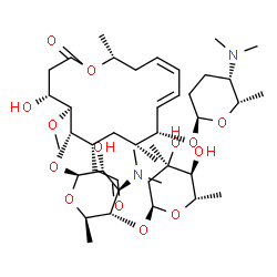 ChemSpider 2D Image | [(4R,5S,6S,7R,9R,10R,11E,13Z,16R)-6-{[(2S,3R,4R,5S,6R)-5-{[(2S,4R,5S,6S)-4,5-Dihydroxy-4,6-dimethyltetrahydro-2H-pyran-2-yl]oxy}-4-(dimethylamino)-3-hydroxy-6-methyltetrahydro-2H-pyran-2-yl]oxy}-10-{[
(2R,5S,6S)-5-(dimethylamino)-6-methyltetrahydro-2H-pyran-2-yl]oxy}-4-hydroxy-5-methoxy-9,16-dimethyl-2-oxooxacyclohexadeca-11,13-dien-7-yl]acetaldehyde | C43H74N2O14