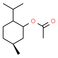 ChemSpider 2D Image | (5S)-2-Isopropyl-5-methylcyclohexyl acetate | C12H22O2