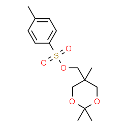 ChemSpider 2D Image | (2,2,5-Trimethyl-1,3-dioxan-5-yl)methyl 4-methylbenzenesulfonate | C15H22O5S