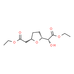 ChemSpider 2D Image | Ethyl 3,6-anhydro-4,5-dideoxy-6-(2-ethoxy-2-oxoethyl)-D-erythro-hexonate | C12H20O6