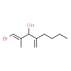 ChemSpider 2D Image | (1E)-1-Bromo-2-methyl-4-methylene-1-octen-3-ol | C10H17BrO