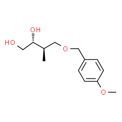 ChemSpider 2D Image | (2R,3R)-4-[(4-Methoxybenzyl)oxy]-3-methyl-1,2-butanediol | C13H20O4
