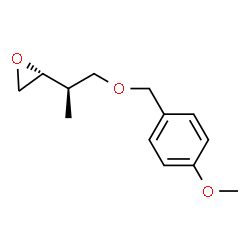ChemSpider 2D Image | (2R)-2-{(2R)-1-[(4-Methoxybenzyl)oxy]-2-propanyl}oxirane | C13H18O3