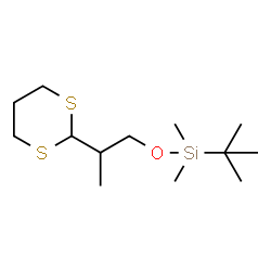 ChemSpider 2D Image | [2-(1,3-Dithian-2-yl)propoxy](dimethyl)(2-methyl-2-propanyl)silane | C13H28OS2Si