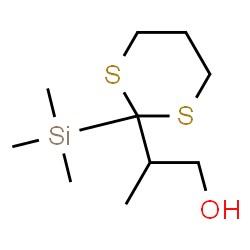 ChemSpider 2D Image | 2-[2-(Trimethylsilyl)-1,3-dithian-2-yl]-1-propanol | C10H22OS2Si