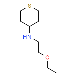 ChemSpider 2D Image | N-(2-Ethoxyethyl)tetrahydro-2H-thiopyran-4-amine | C9H19NOS