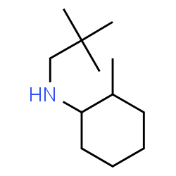 ChemSpider 2D Image | N-(2,2-Dimethylpropyl)-2-methylcyclohexanamine | C12H25N