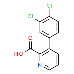 ChemSpider 2D Image | 3-(3,4-Dichlorophenyl)-2-pyridinecarboxylic acid | C12H7Cl2NO2