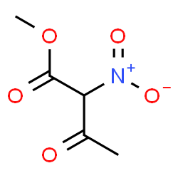 ChemSpider 2D Image | Methyl 2-nitro-3-oxobutanoate | C5H7NO5