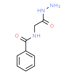 ChemSpider 2D Image | Glycine, N-benzoyl-, hydrazide | C9H11N3O2