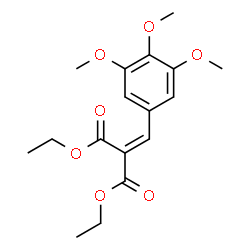ChemSpider 2D Image | Diethyl (3,4,5-trimethoxybenzylidene)malonate | C17H22O7