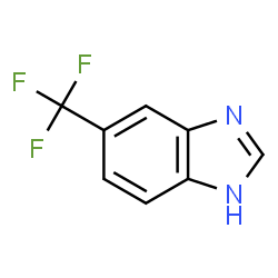 ChemSpider 2D Image | 5-Trifluoromethyl-1H-benzimidazole | C8H5F3N2