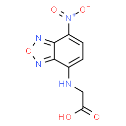 ChemSpider 2D Image | N-(7-Nitro-2,1,3-benzoxadiazol-4-yl)glycine | C8H6N4O5