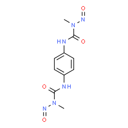 ChemSpider 2D Image | 3,3'-(1,4-Phenylene)bis(1-methyl-1-nitrosourea) | C10H12N6O4