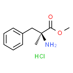 ChemSpider 2D Image | Methyl alpha-methyl-L-phenylalaninate hydrochloride (1:1) | C11H16ClNO2