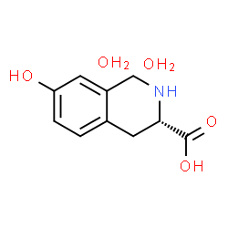 ChemSpider 2D Image | (3S)-7-Hydroxy-1,2,3,4-tetrahydro-3-isoquinolinecarboxylic acid dihydrate | C10H15NO5