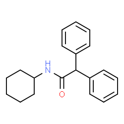 ChemSpider 2D Image | N-Cyclohexyl-2,2-diphenylacetamide | C20H23NO