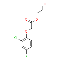 ChemSpider 2D Image | 2-Hydroxyethyl (2,4-dichlorophenoxy)acetate | C10H10Cl2O4