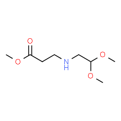 ChemSpider 2D Image | Methyl N-(2,2-dimethoxyethyl)-beta-alaninate | C8H17NO4